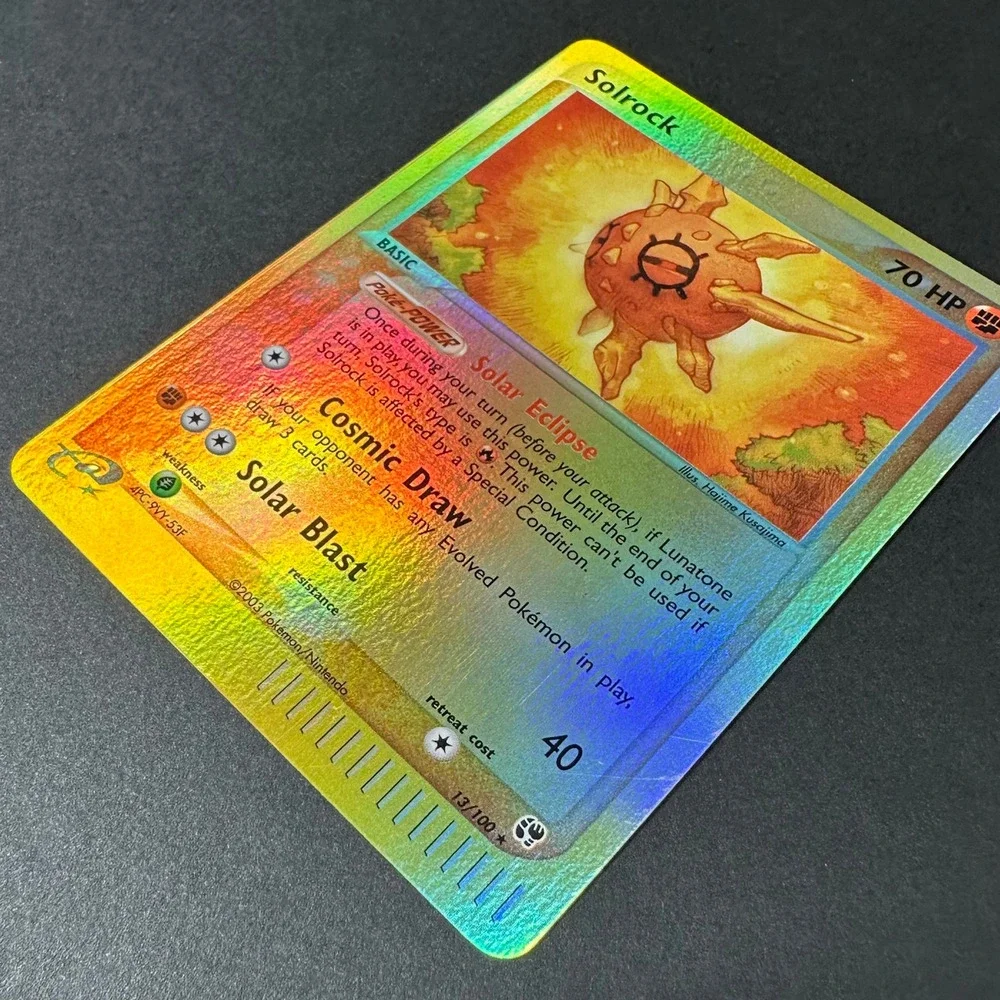 Pokemon TCG Solrock 13/100 Rare Reverse Holo EX Sandstorm NM